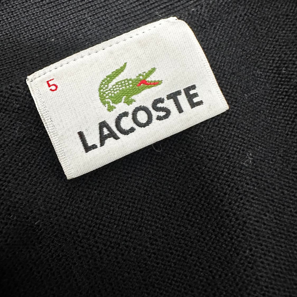 라코스테 울 100% 가디건 블랙 105(XL) 상품이미지4