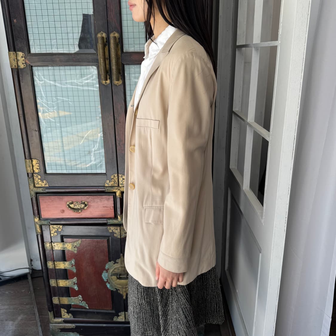 90s 질 샌더 울 실크 블레이저 상품이미지2