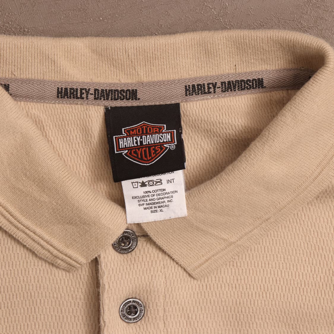 할리데이비슨 와플 헨리넥 카라 롱슬리브 A1411 상품이미지3