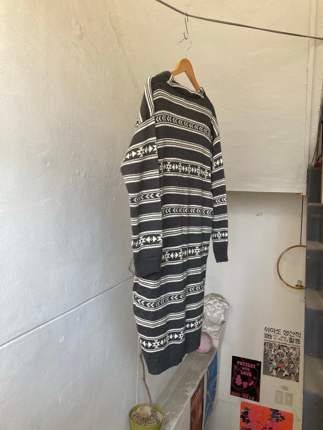 나바호 도톰 롱 가디건 상품이미지6