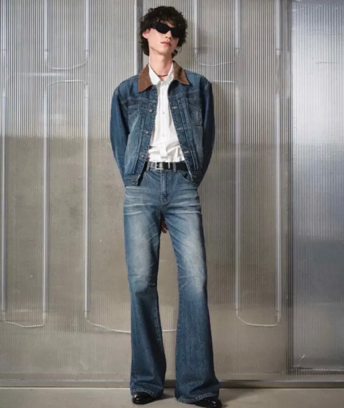 엘무드 / 잔느 플레어 데님 블루 / 48 상품이미지1