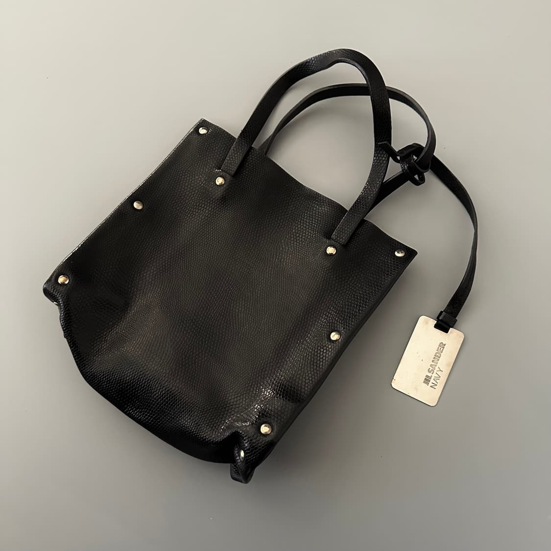 질샌더 jil sander navy 가죽 스몰 토트백 상품이미지1