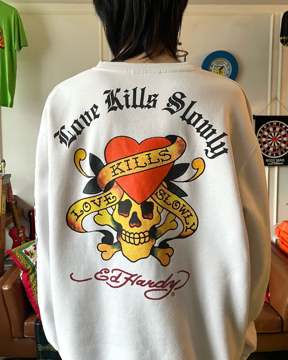 2000s ED Hardy Icon Print Big Sweatshirt 상품이미지3
