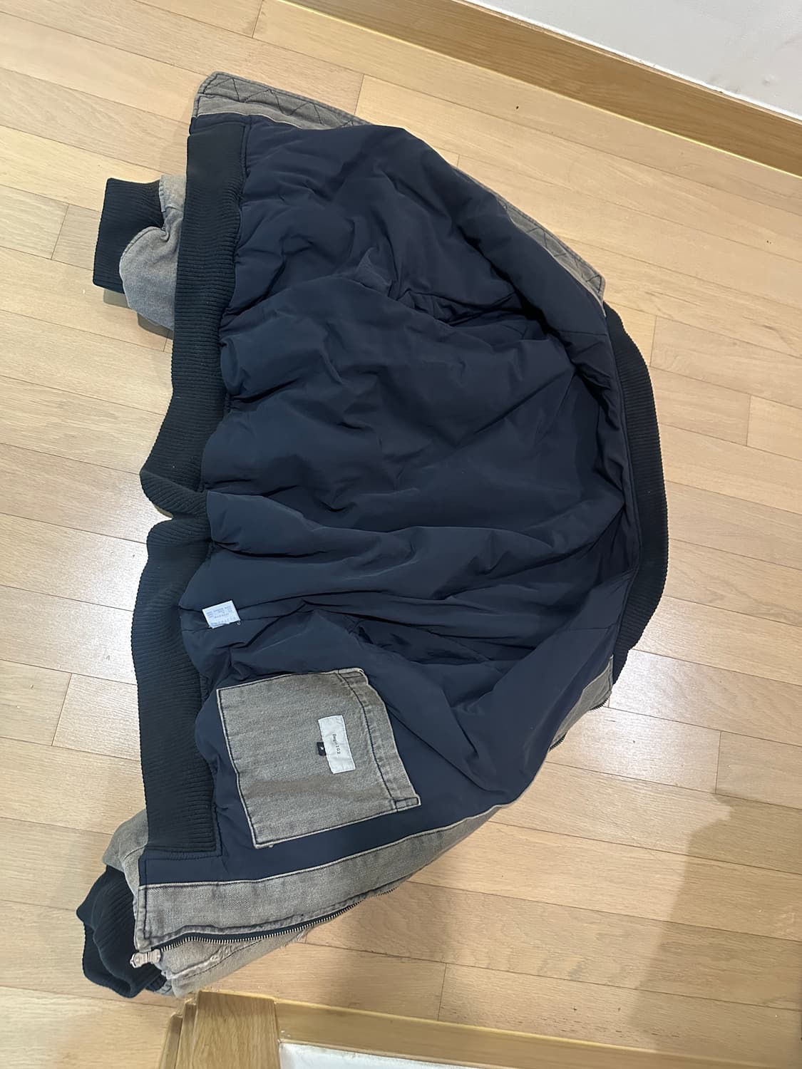 비긴202 빈티지 데님 MA-1  [Bleached Black] 상품이미지7