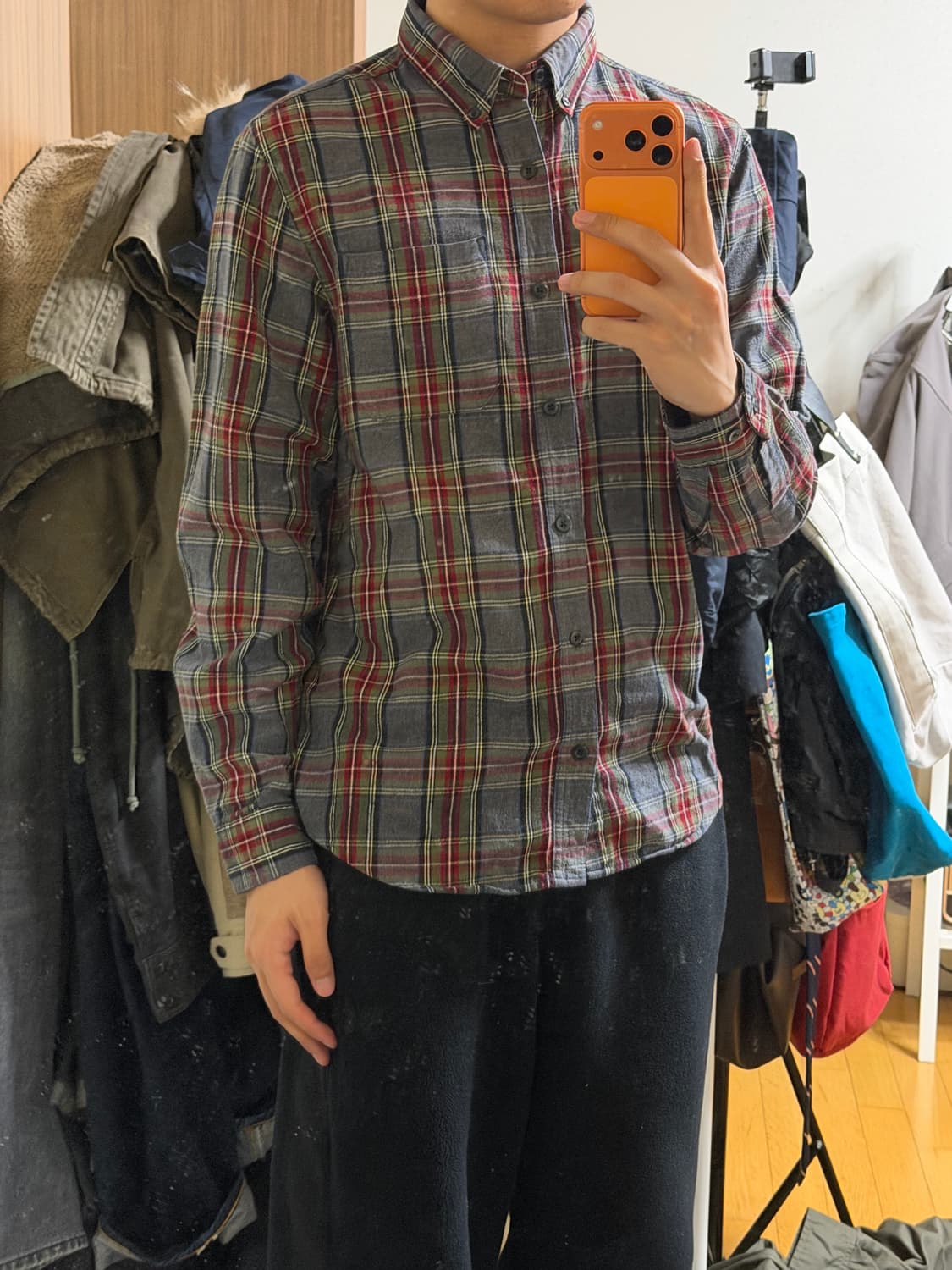 엘엘빈 타탄 체크 셔츠 상품이미지2