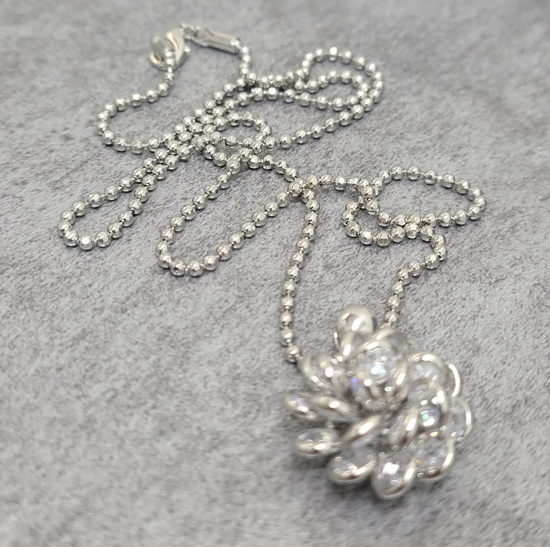 crystal flower necklace 상품이미지4