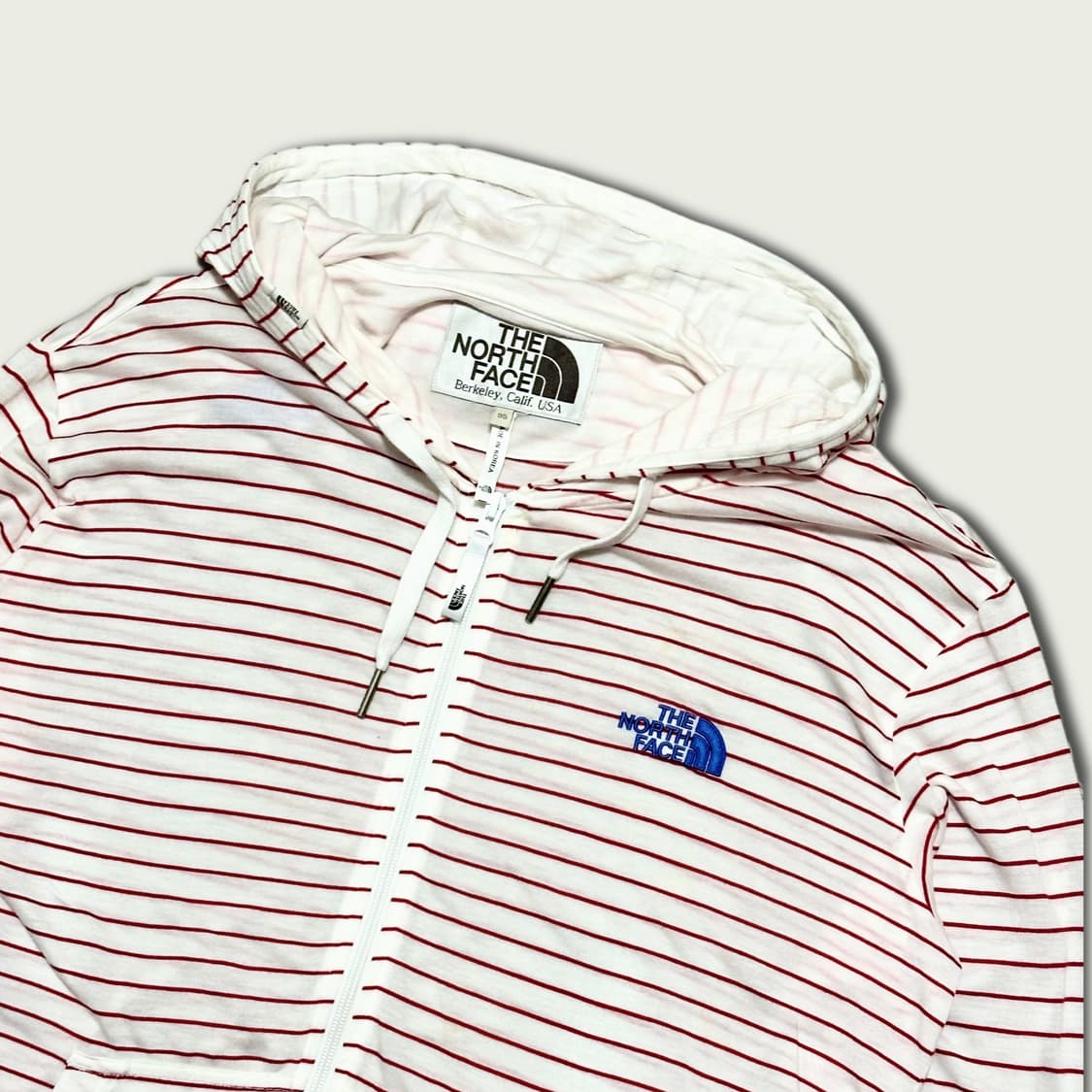 화이트라벨 핀 스트라이프 후드집업 상품이미지3