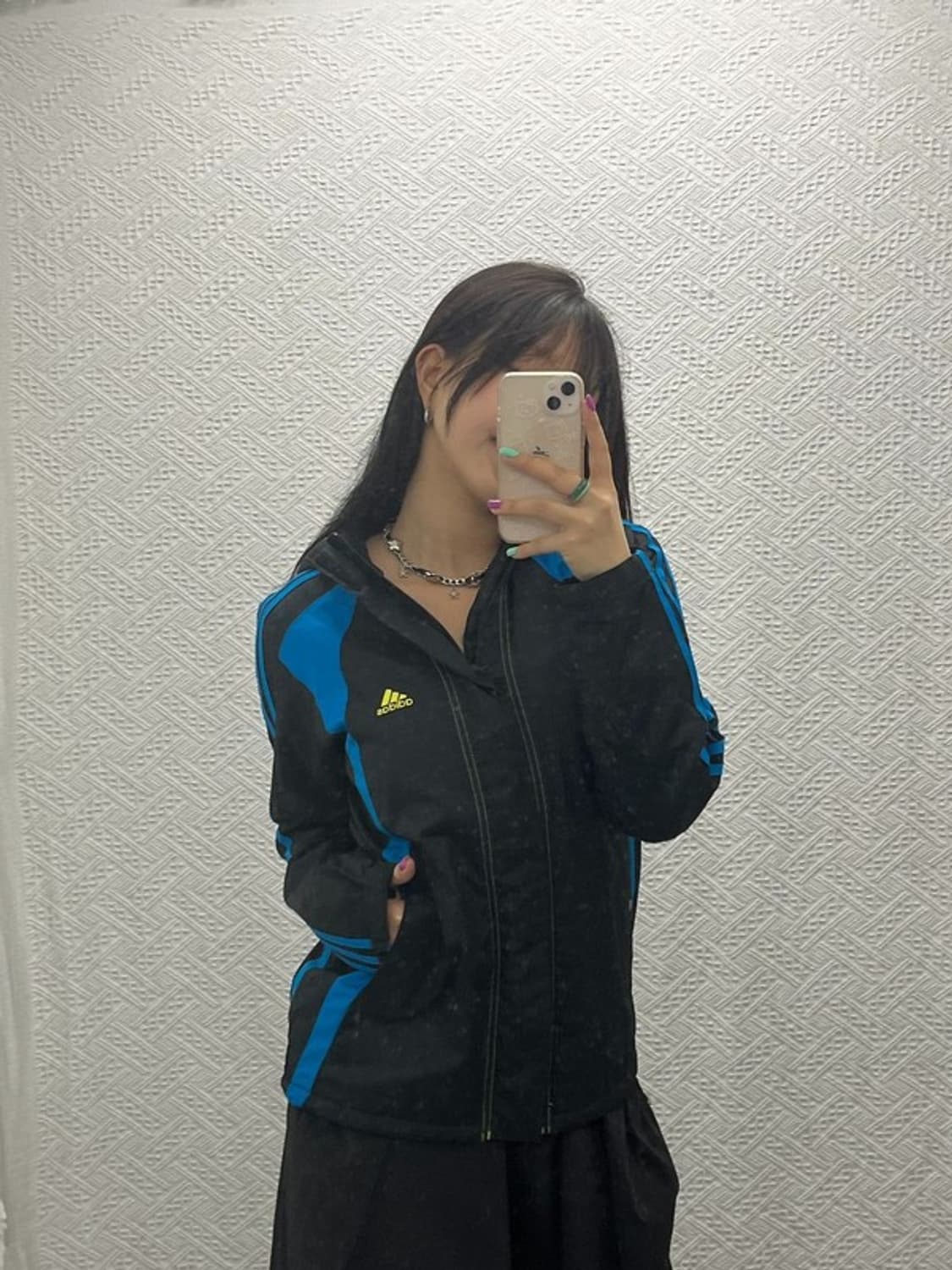 아디다스 올드스쿨 빈티지 윈드브레이커 블루 바람막이 79 C06690 상품이미지2