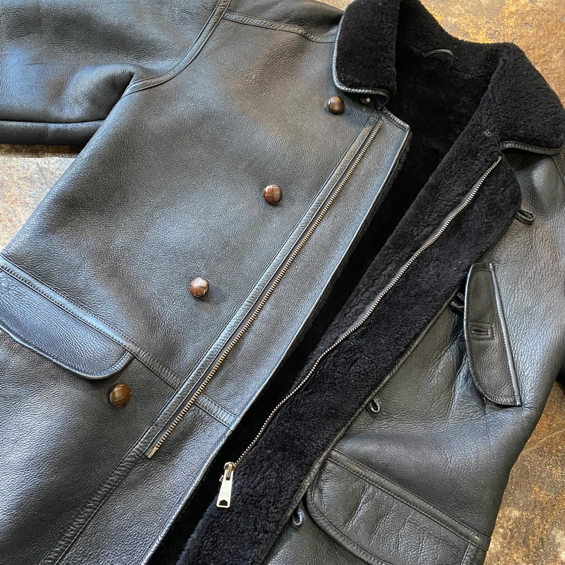 일본 빈티지 무스탕 코트 상품이미지6