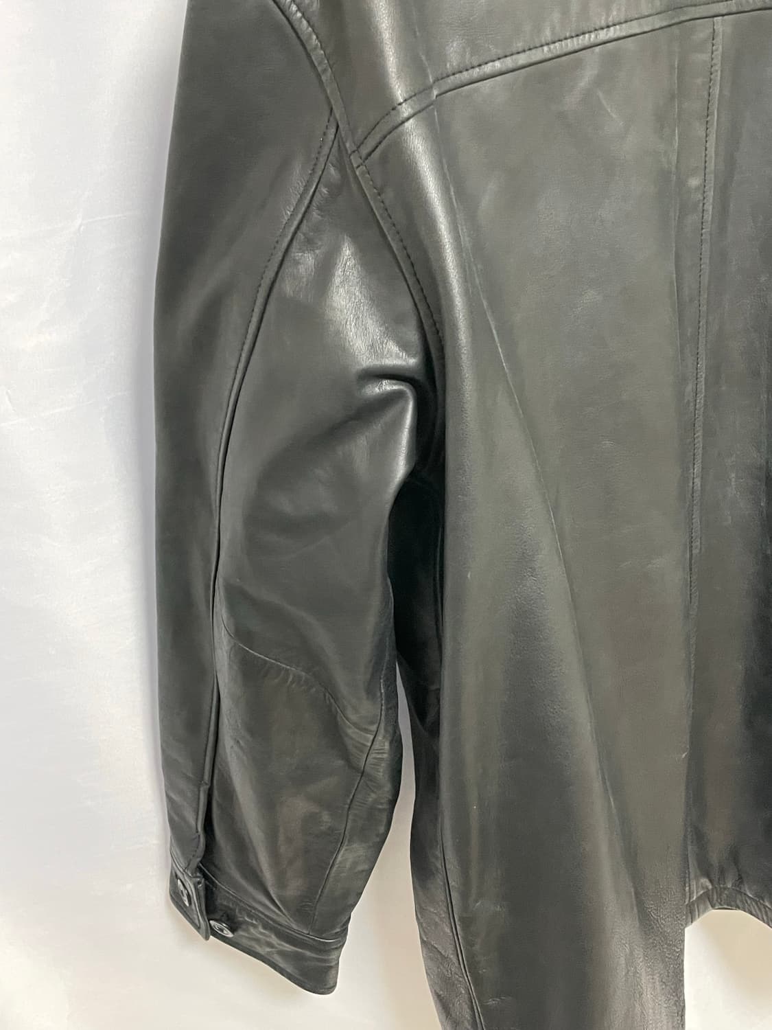 [D.O Archives] 90s 올드갭 레더 카코트 블랙(XL) 상품이미지6