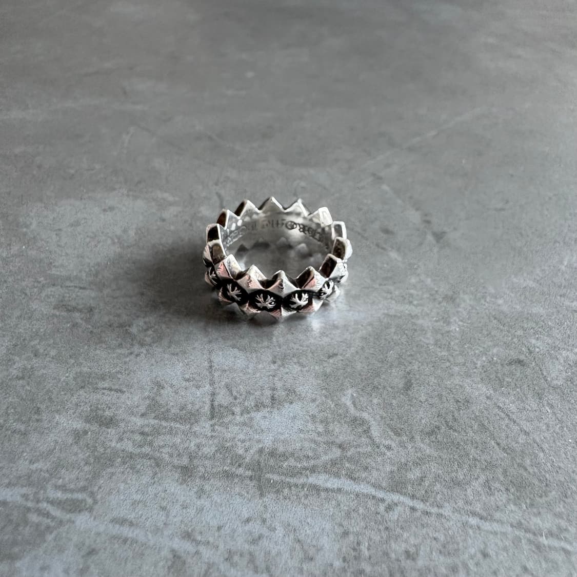 크롬하츠 더블 피라미드 밴드링 us5.5 상품이미지1