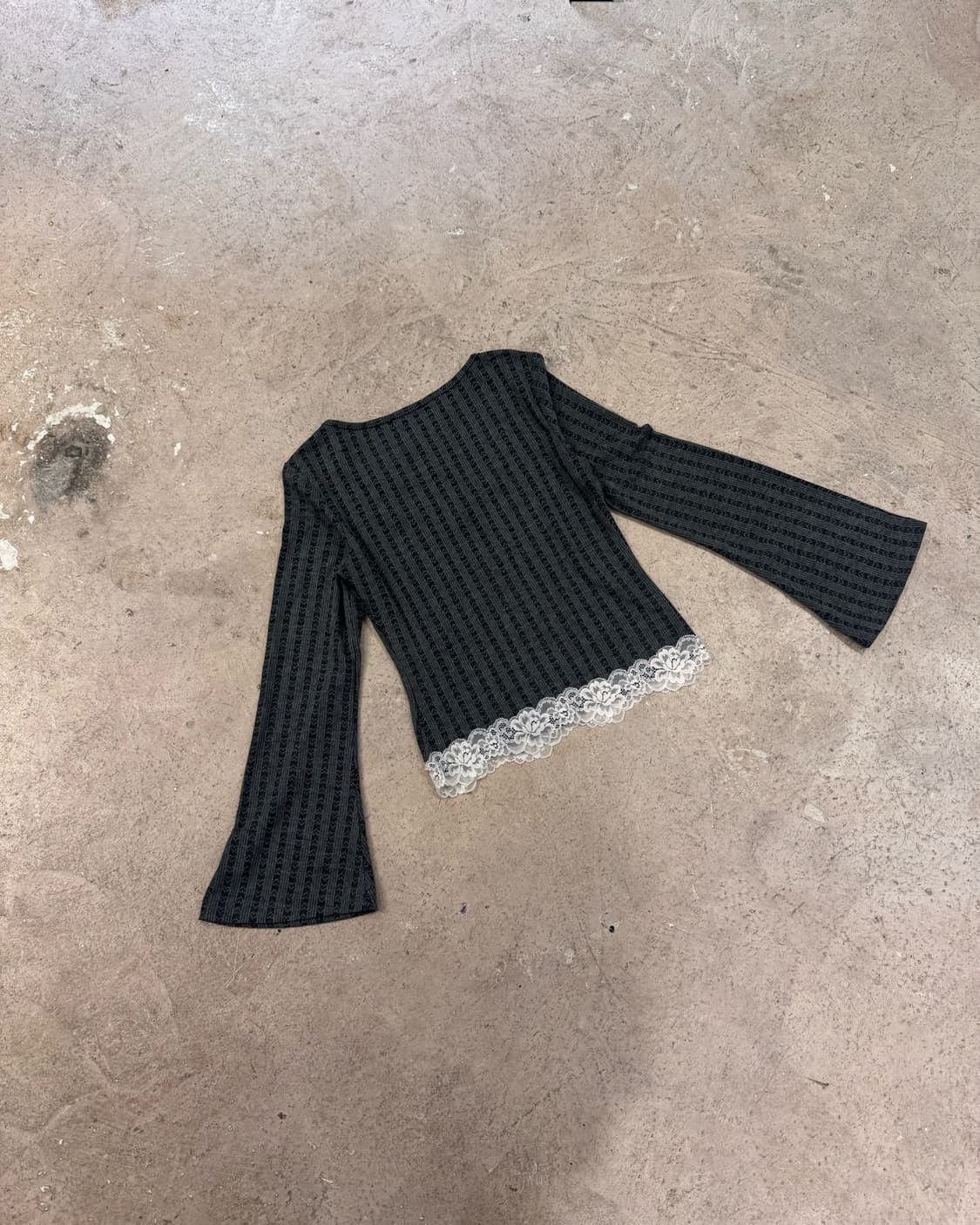 레이스 블라우스 레이어드 니트 상품이미지4