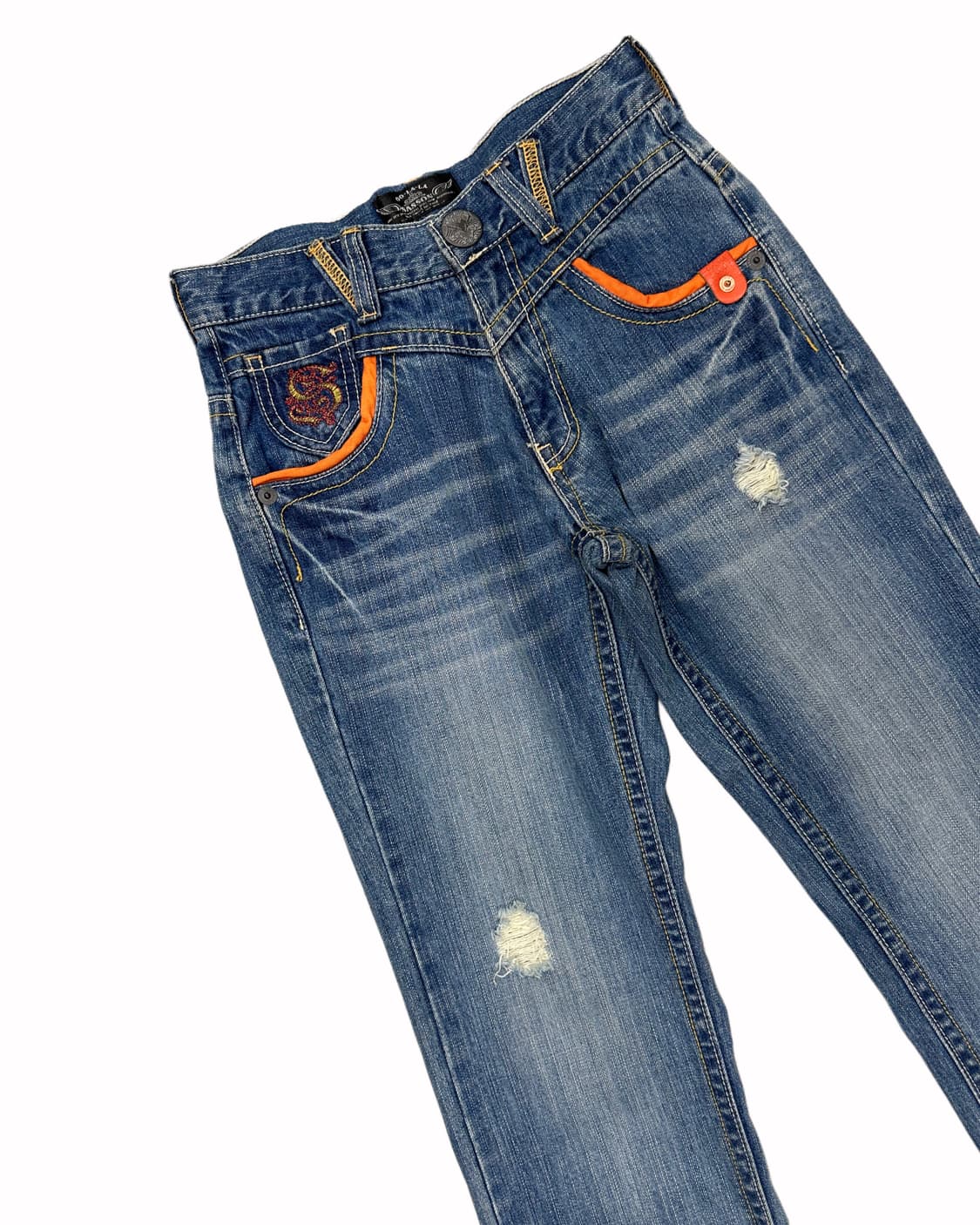 embroidery strap slim jean 상품이미지3