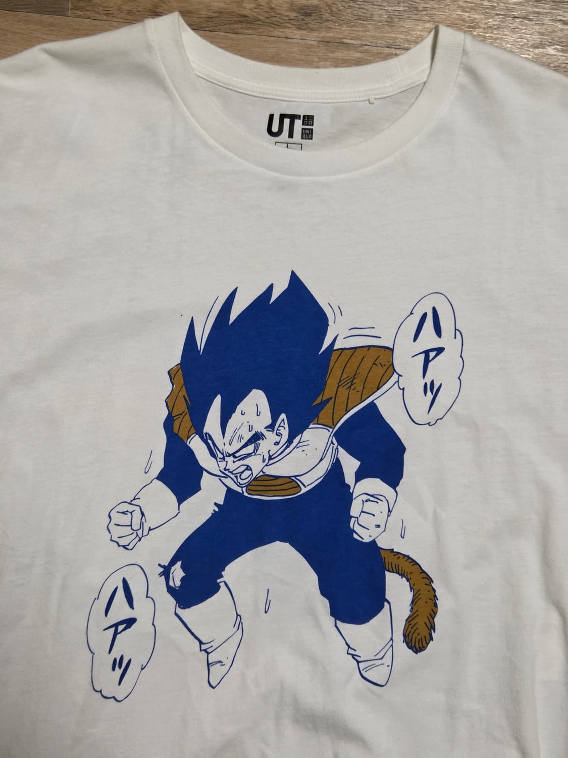 UT 유니클로 드래곤볼 베지터 반팔 티셔츠 화이트 상품이미지2