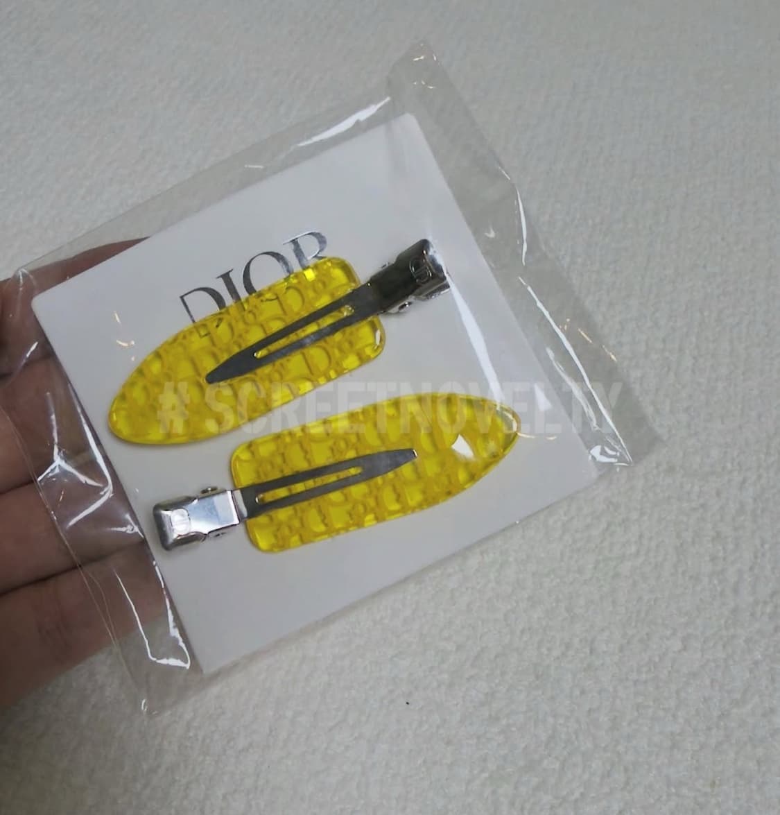 디올뷰티 헤어클립 옐로우 세트 (2ps) 상품이미지5