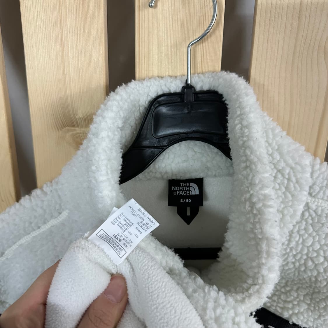 (S) 노스페이스 50주년 화이트 플리스 후리스 집업 자켓 상품이미지5