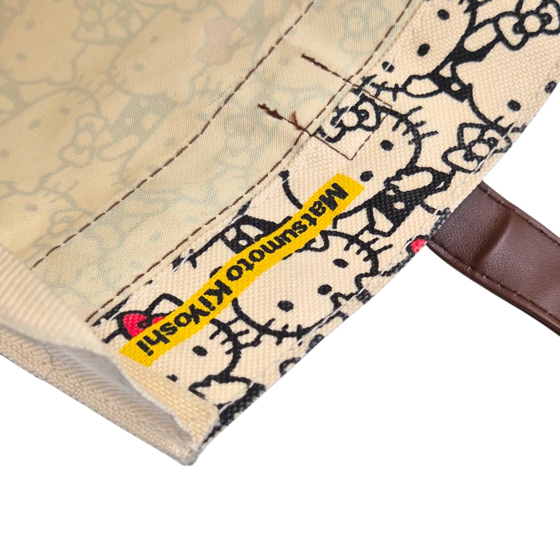 06s 키티 x 마츠모토 키요시 한정 레더 토트백 상품이미지6