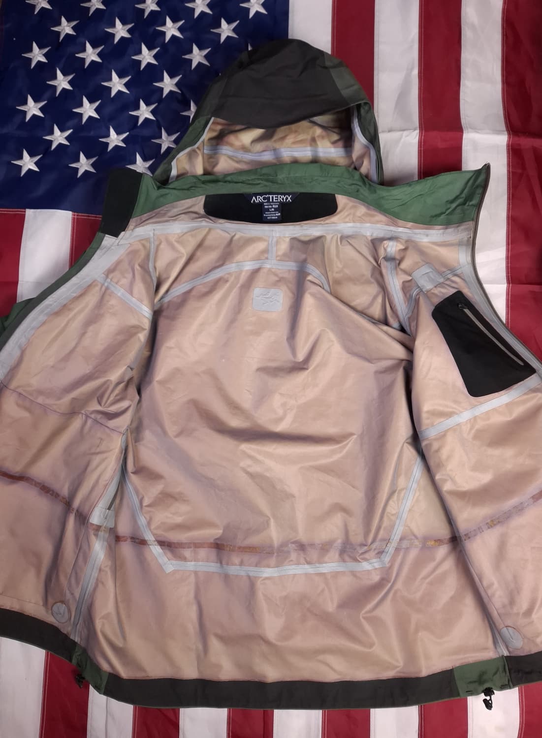 오리지날 구형 아크테릭스 사이드와인더 XCR 고어텍스 자켓 상품이미지8