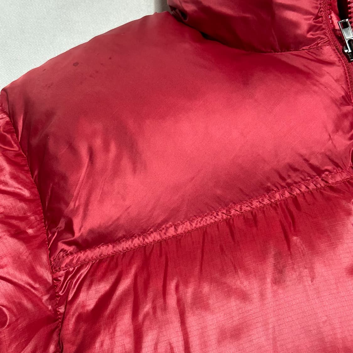 M 노스페이스 써밋 850 SE 레드 유광 구스다운 패딩 상품이미지6