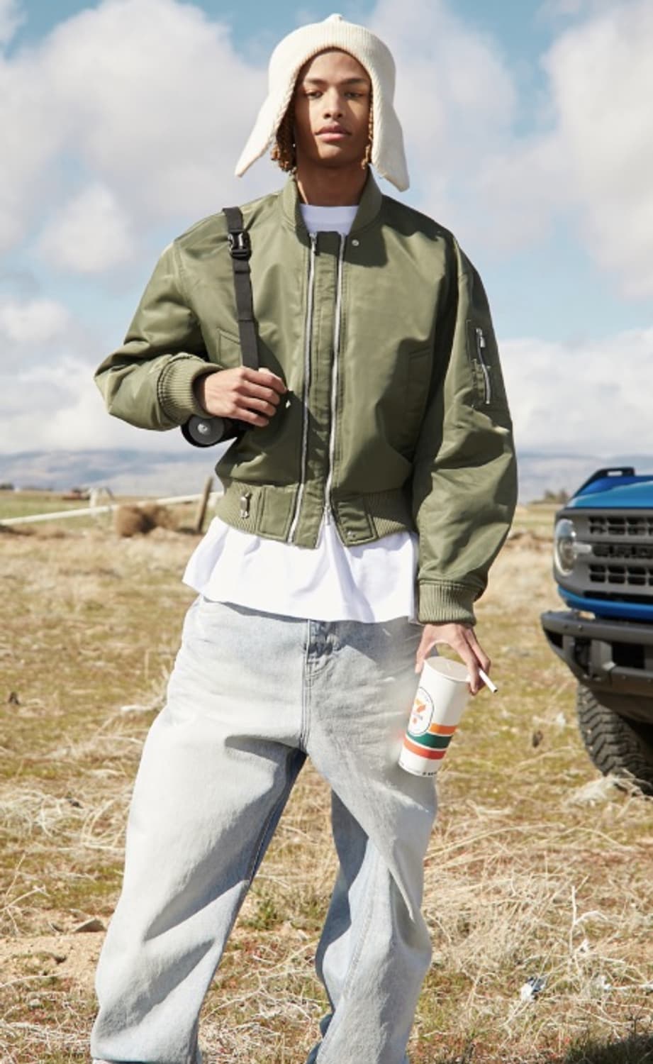 Stu 더블웨이 쇼트 봄버자켓 L 상품이미지1