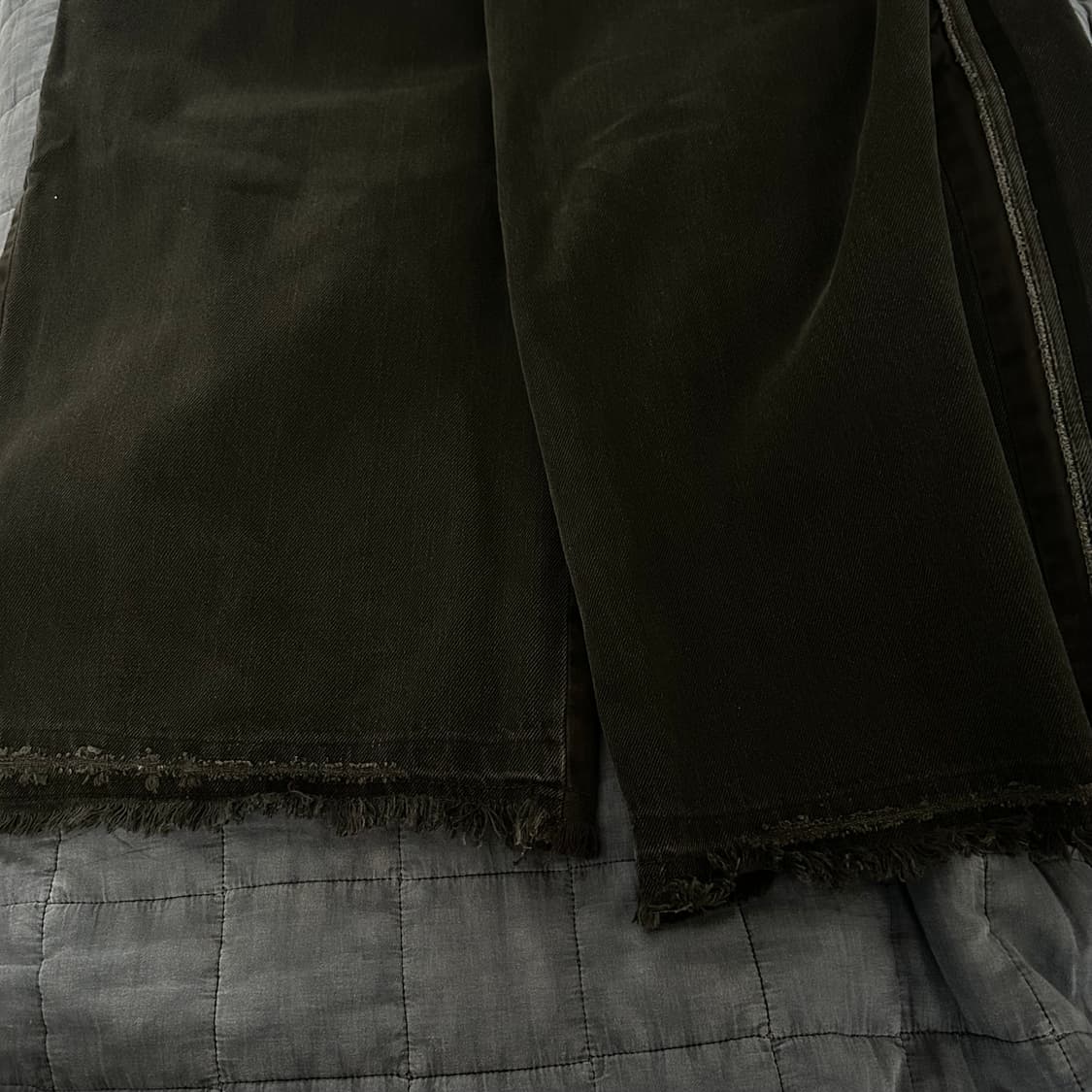 (4) 24fw 폴리테루 리빌드 고시마 데님 팬츠 워시드 블랙 상품이미지4