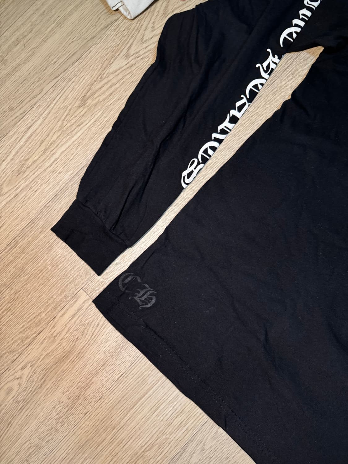 크롬하츠 스크롤라벨 롱슬리브 블랙 XL 상품이미지8