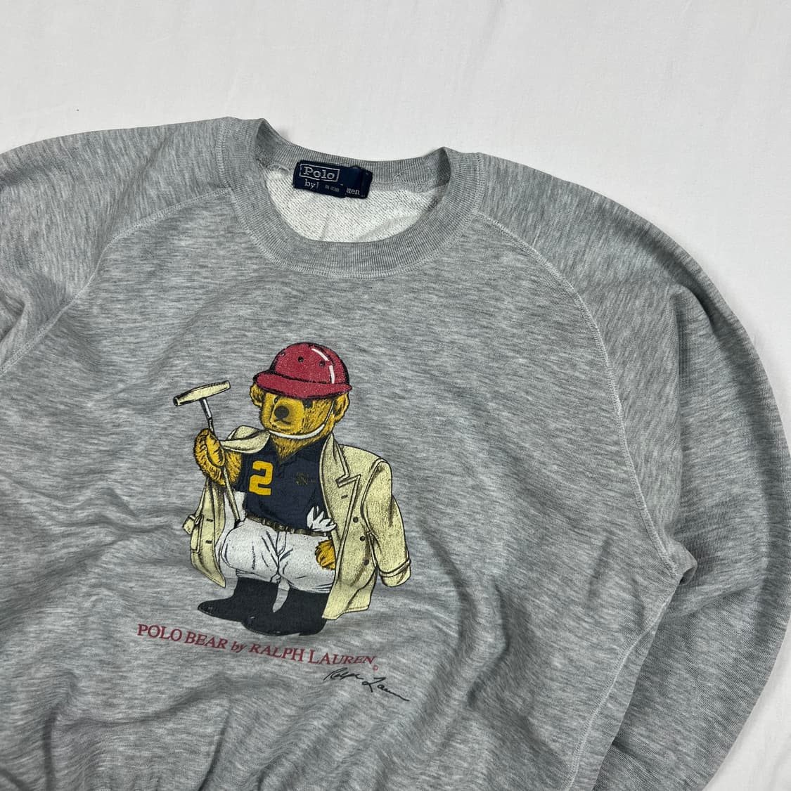 90‘s 폴로랄프로렌 polo 베어 프린트 맨투맨 상품이미지2