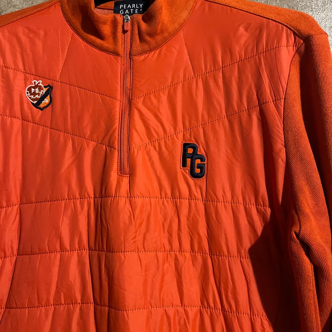 파리게이츠 퀼팅 반집업 니트 상품이미지2