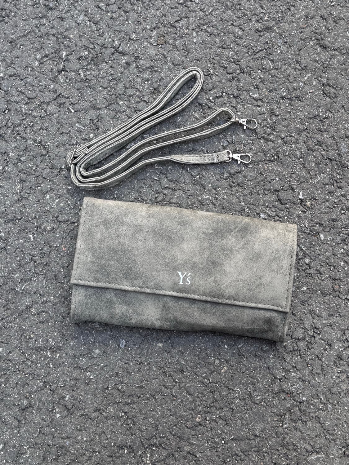 Y's by 요지 야마모토 스웨이드 크로스백 상품이미지1