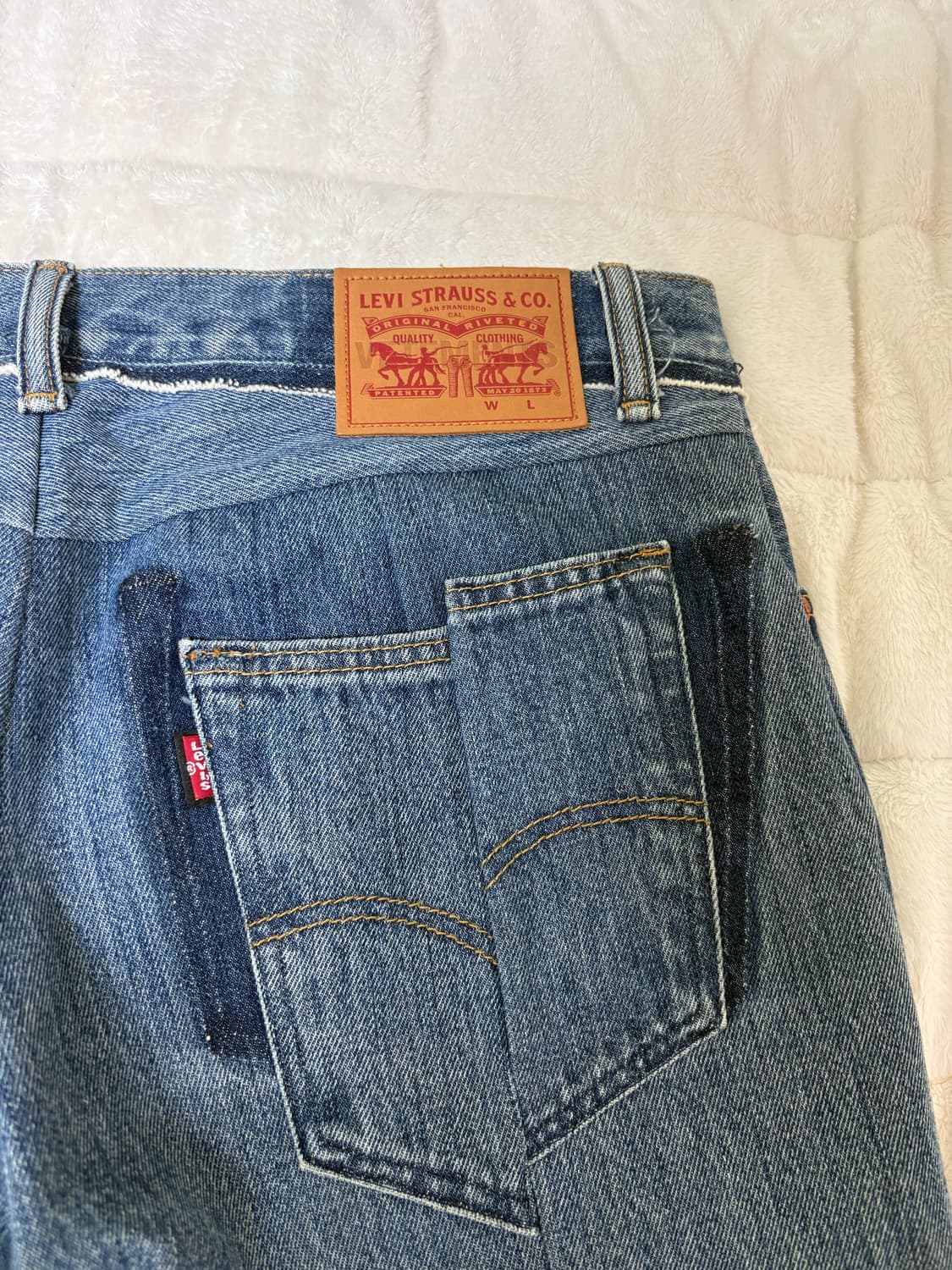 베트멍 리바이스 리워크 데님 진 중청 옴므 / M 상품이미지7