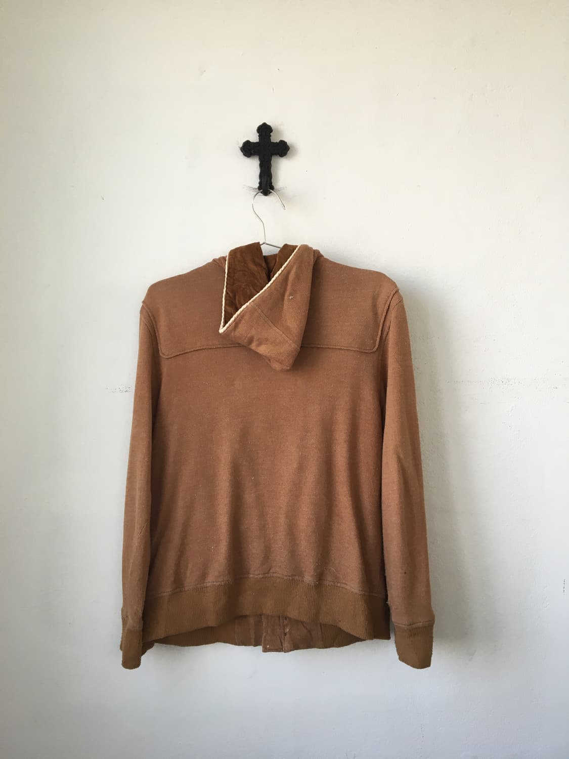 Duffle button high neck hood jacket 상품이미지3