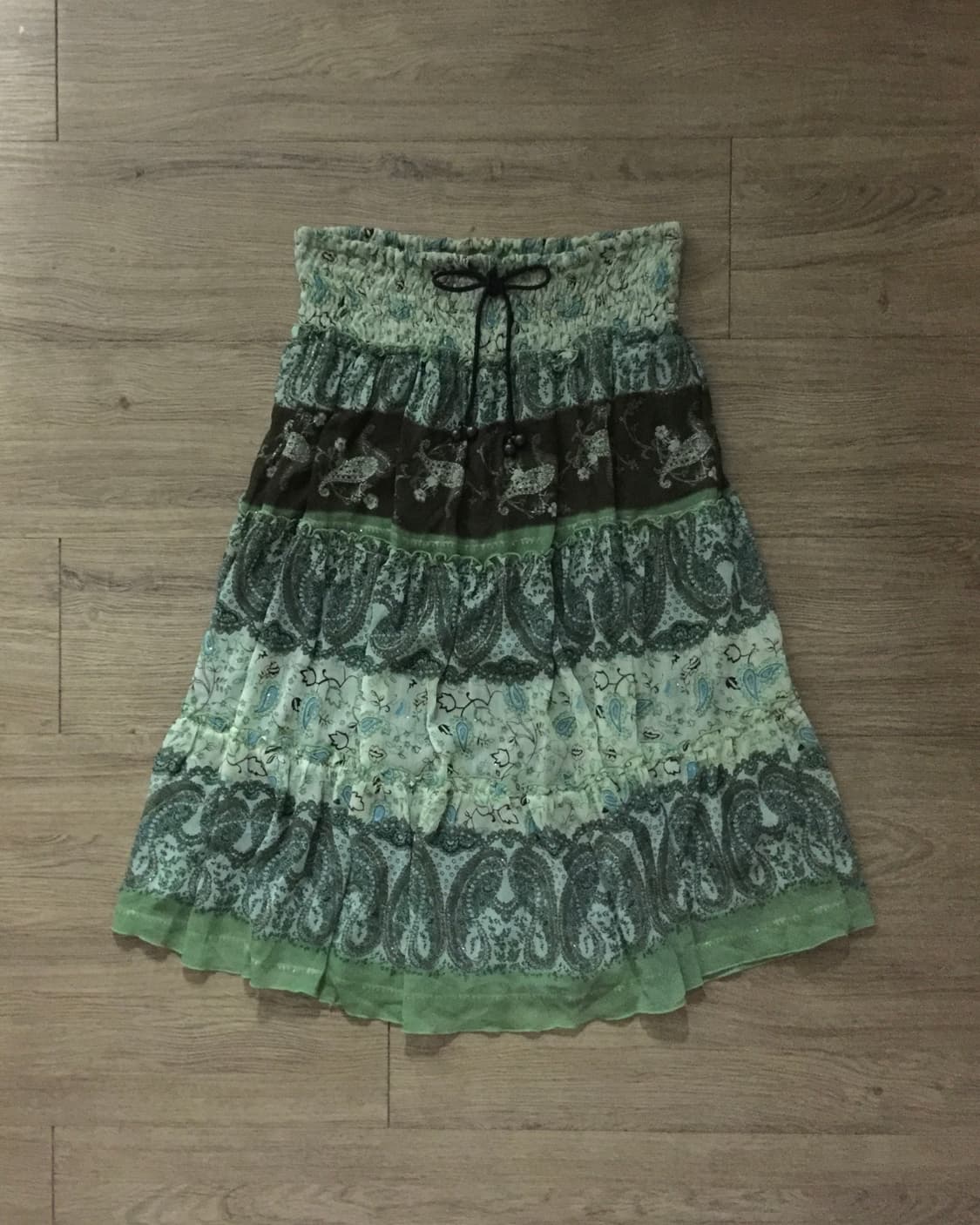 Green patch skirt 상품이미지1