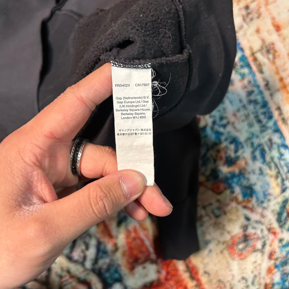 [XL] GAP 블랙 후드집업 상품이미지6