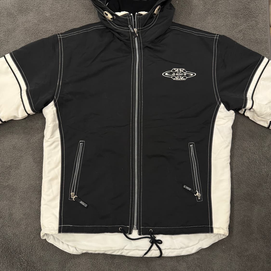 [ 정품/105 ] 아식스 리얼 스포츠팀 스티치 바람막이 자켓 상품이미지3