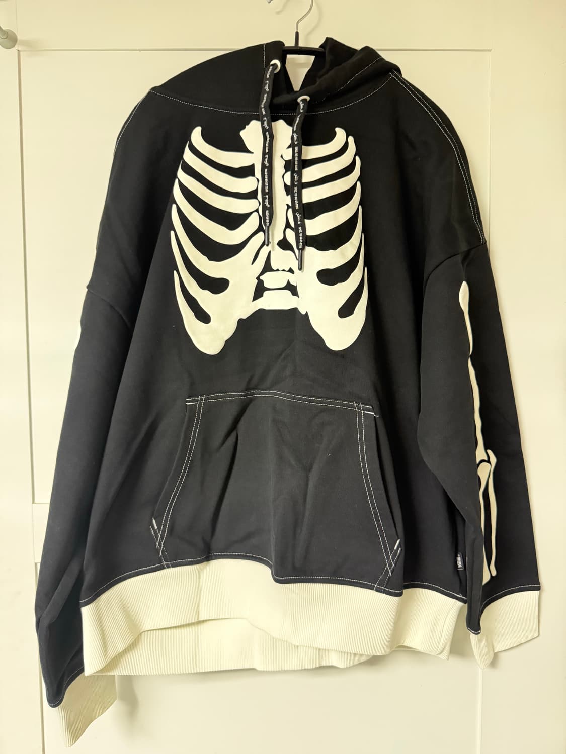 반스 x 마크 사보타지 스켈레톤 GFX 후드 블랙 m사이즈 상품이미지2