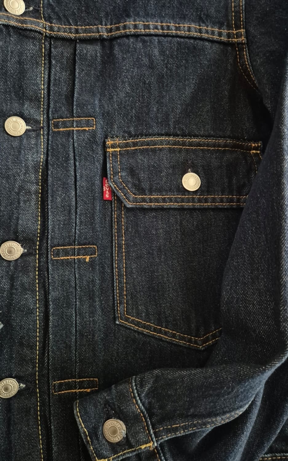 리바이스 타입2 트러커자켓 다크인디고  S(90) 상품이미지2