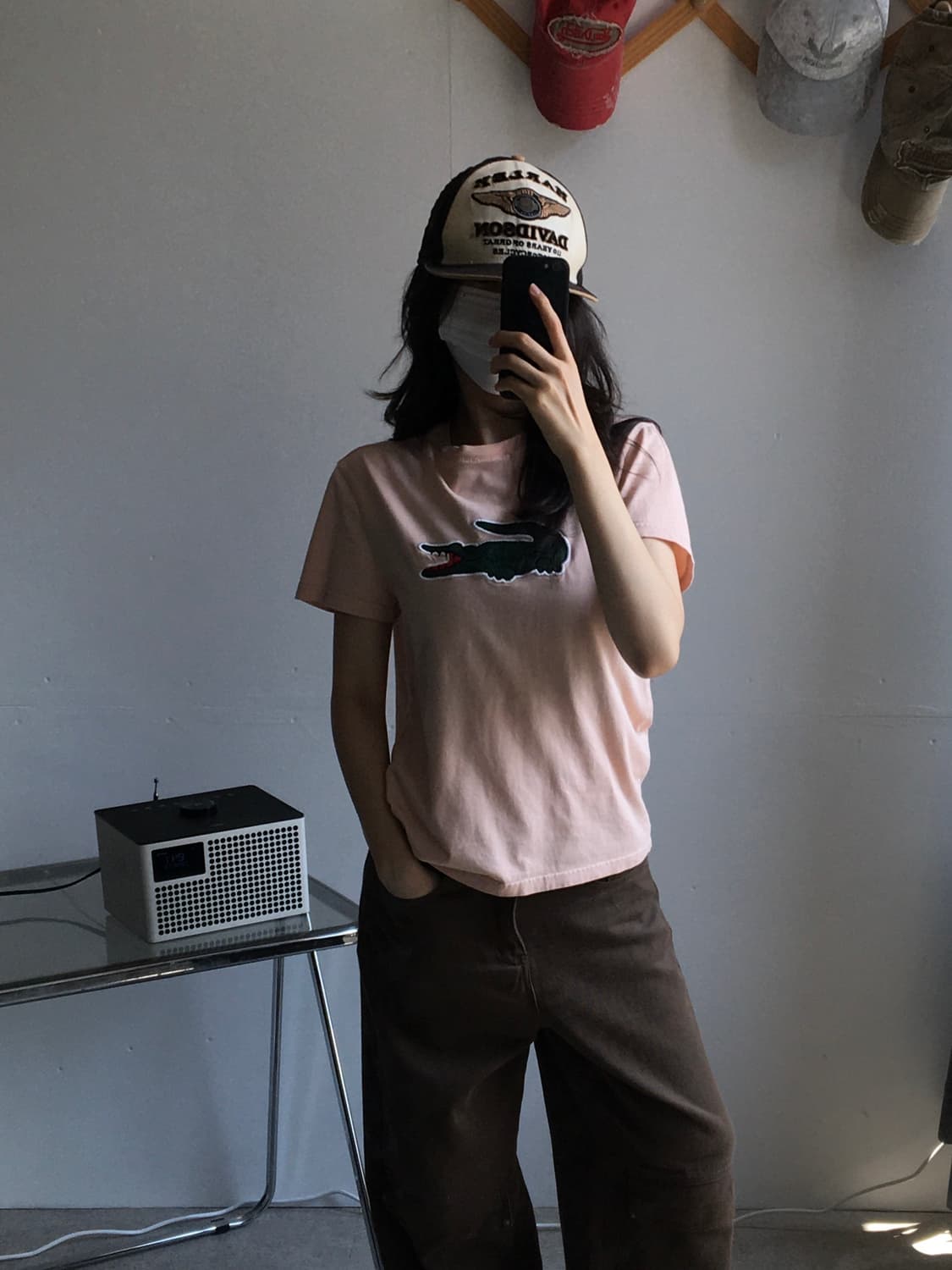 라코스테 중앙로고 반팔티셔츠 상품이미지2