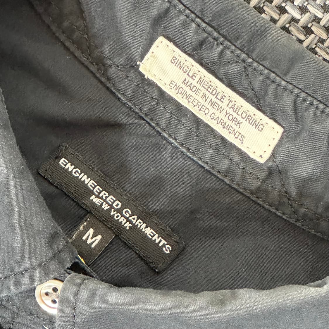 EMGINEERED GARMENTS 엔지니어드가먼츠 셔츠 블랙 (M) 상품이미지3