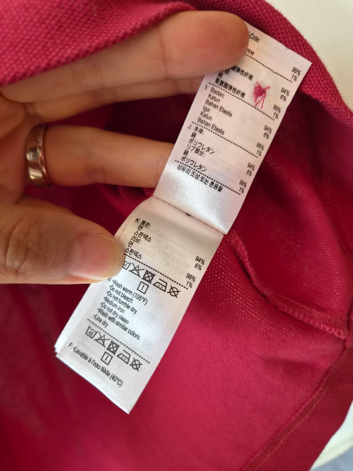 라코스테 여성 PK반팔원피스 36사이즈 상품이미지9