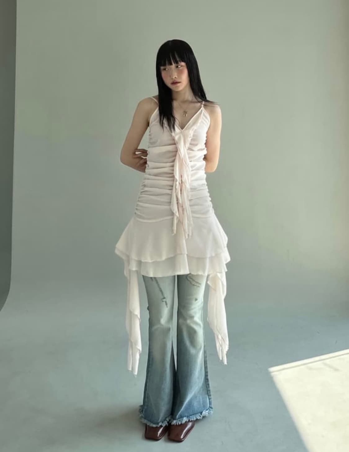 뉴얼린 핑크 나시원피스 상품이미지2