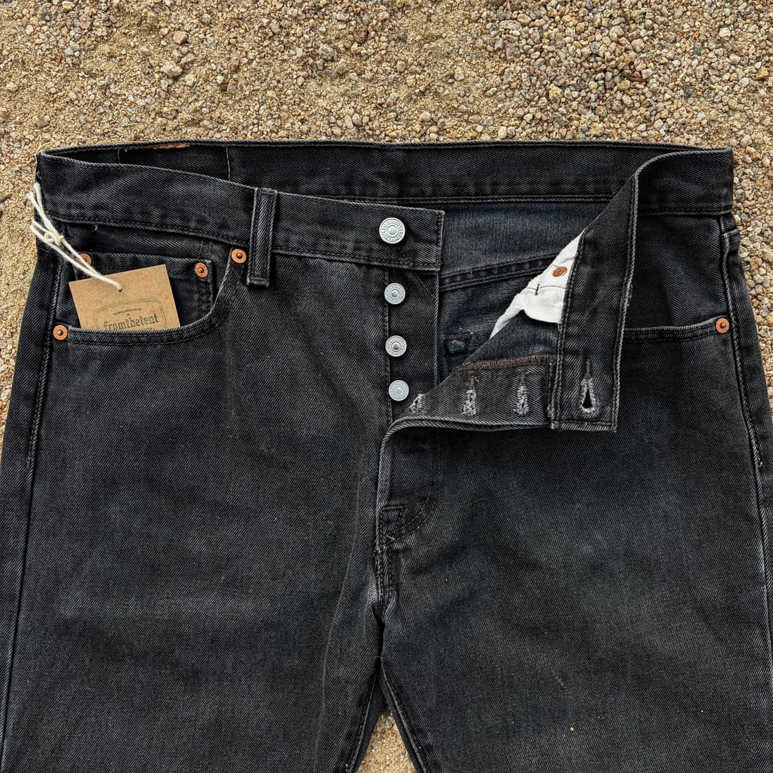 리바이스 501 스트레이트 블랙진 (34)   상품이미지5