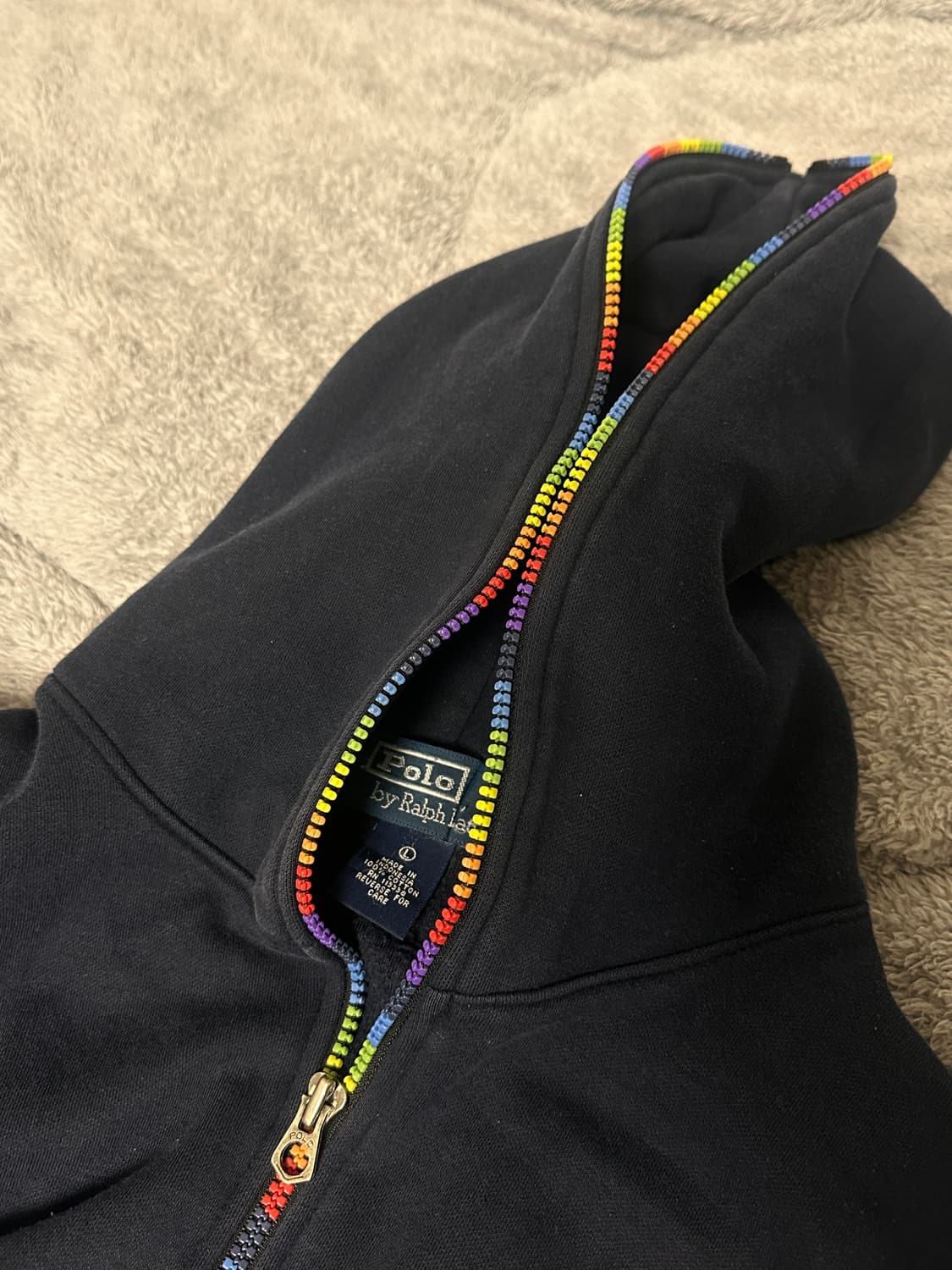 폴로 빅포니 후드집업 네이비 M 상품이미지4