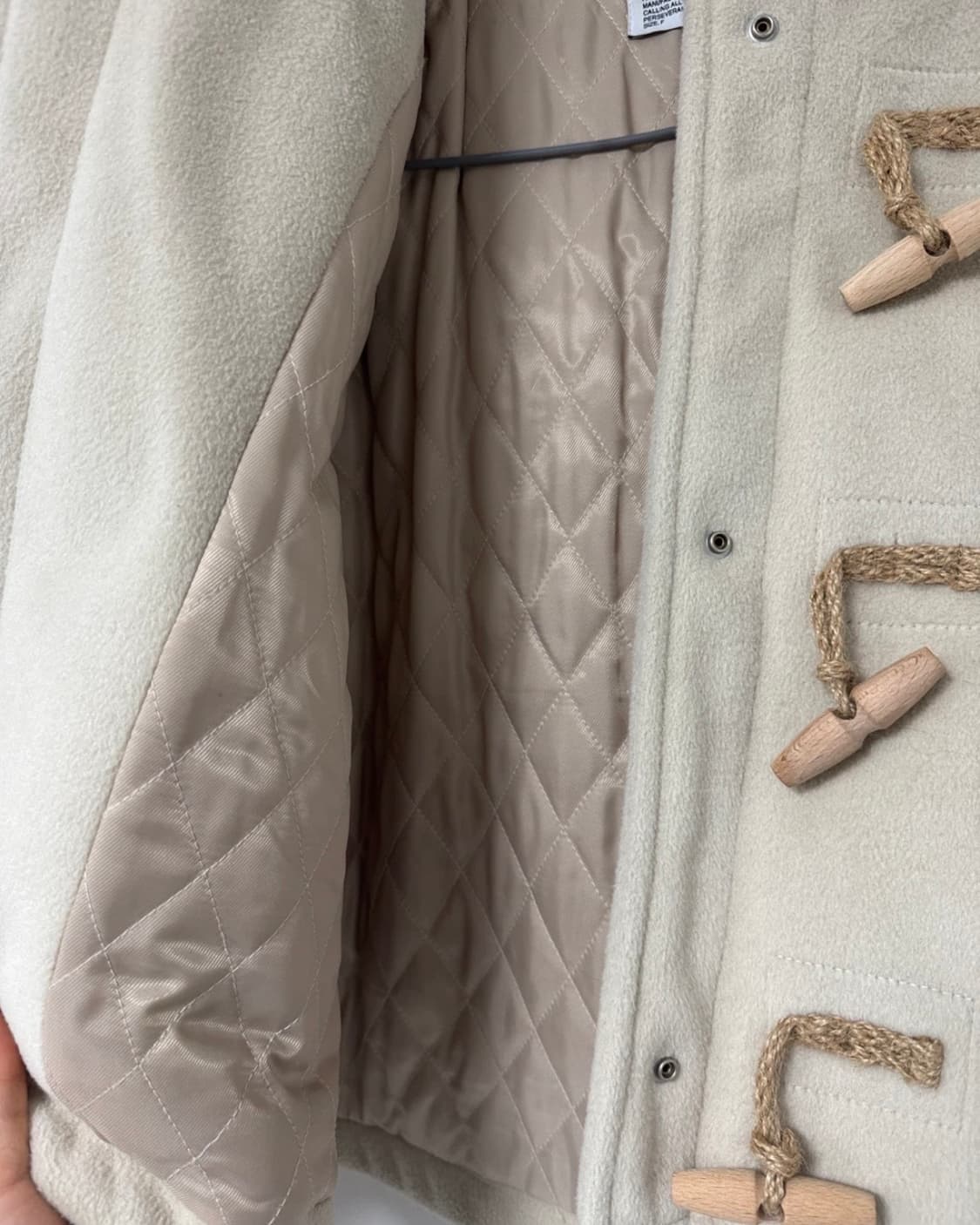 파르티멘토 숏코트 떡볶이코트 베이지 상품이미지5