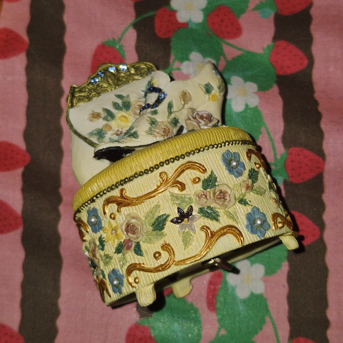 90s 영국 슈드힐 힐&백 엔틱 오르골 상품이미지7