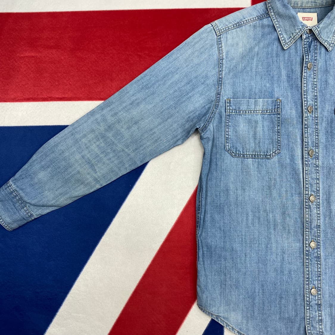 리바이스 데님 셔츠 S 실측 M  상품이미지7