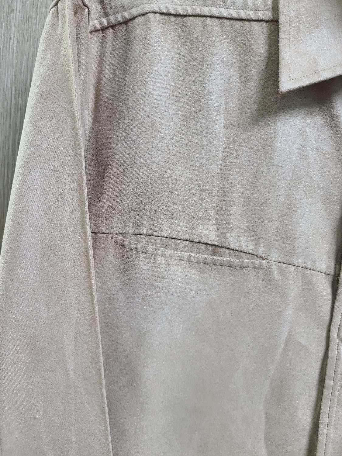 준코 코시모 스웨이드 셔츠 베이지 100 상품이미지3