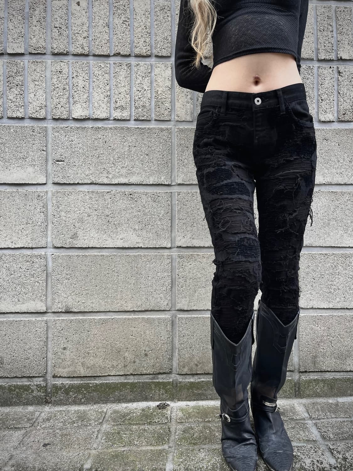 준야 와타나베 18S/S 데미지 디테일 데님진 상품이미지6