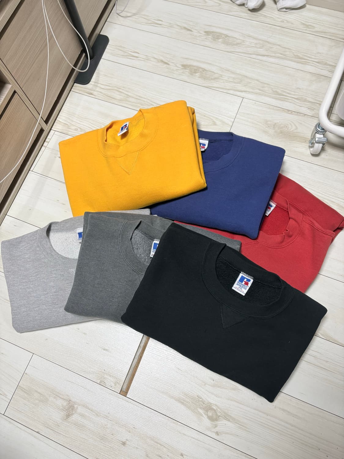 Russell 러셀 90s 스웻셔츠 맨투맨 usa 2xl 옐로우 상품이미지4