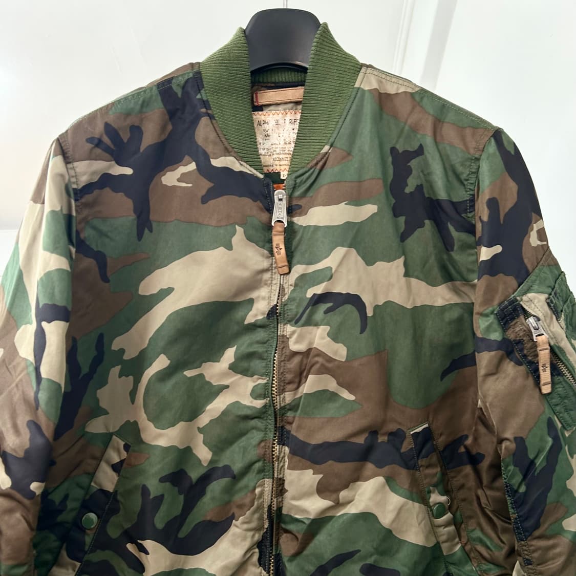 알파인더스트리 카모 MA-1 자켓 상품이미지6