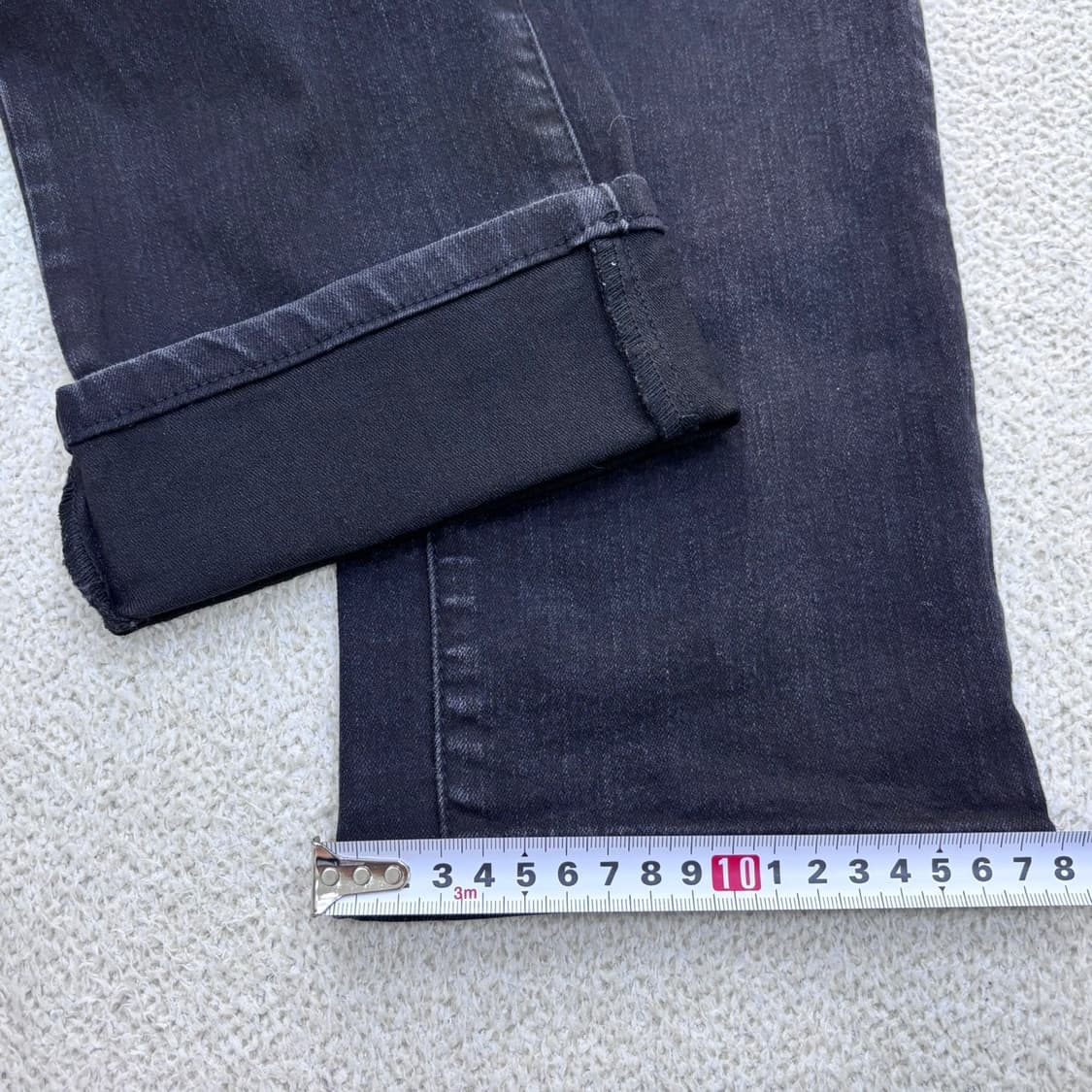 76(30) 게스 흑청 일자핏 데님 팬츠 0428E 상품이미지8